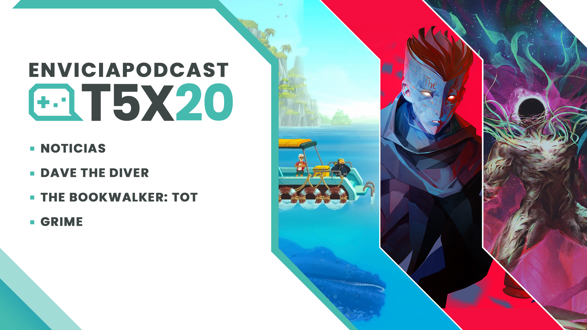 <p style='font-size: 14px;color:#37968e;'>Los jueguicos son para el verano</p>  Envicia Podcast T05x20 · 1 Agosto 2023