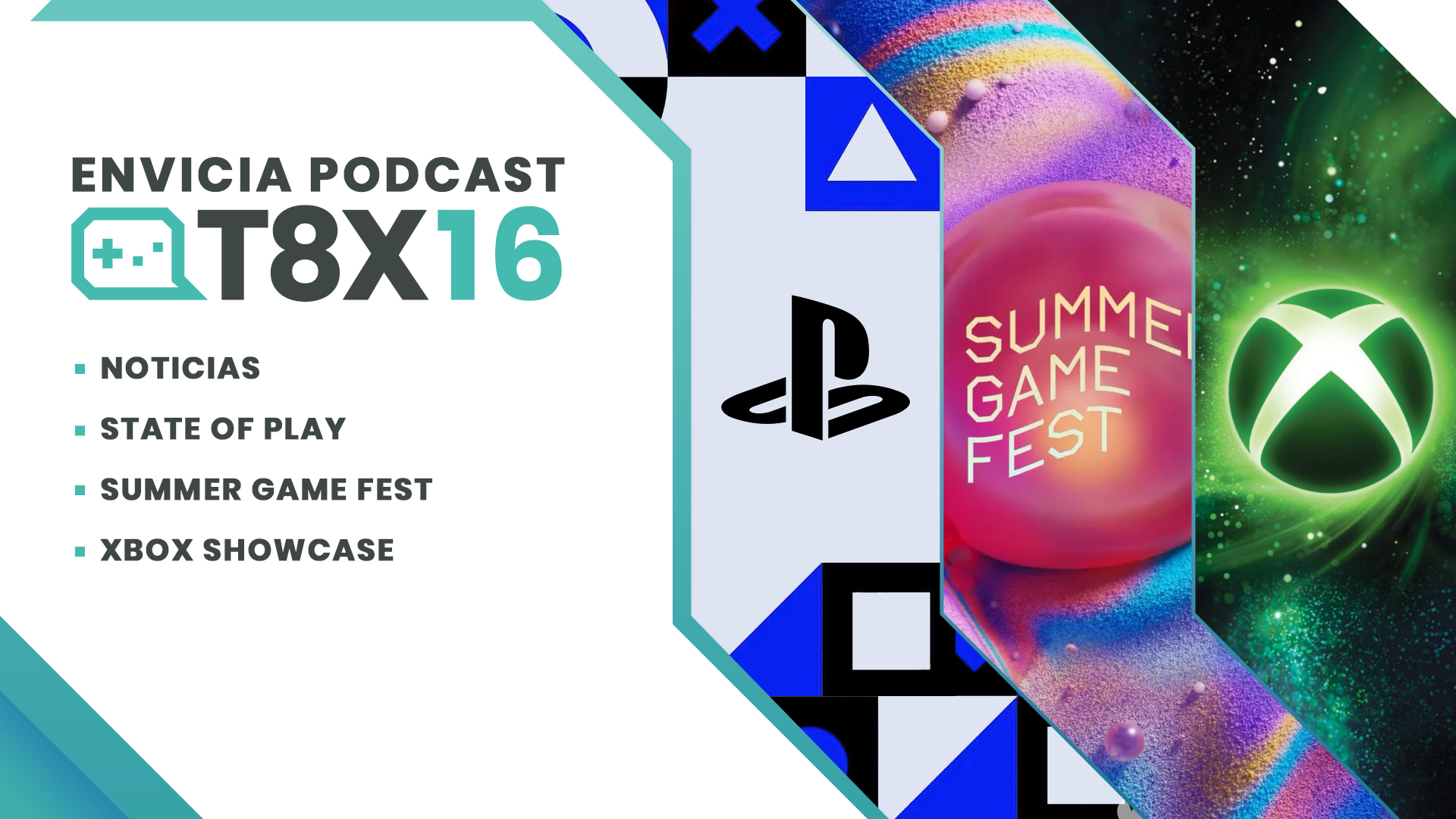 Envicia Podcast T08x16 Análisis State of Play - Summer Game Fest - Xbox Game Showcase